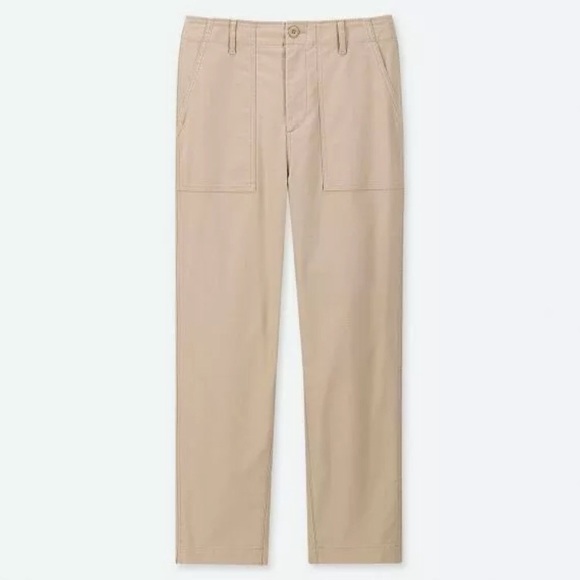 Uniqlo Stretch High Waisted Chino Casual Pants Size 2 - Picture 8 of 12